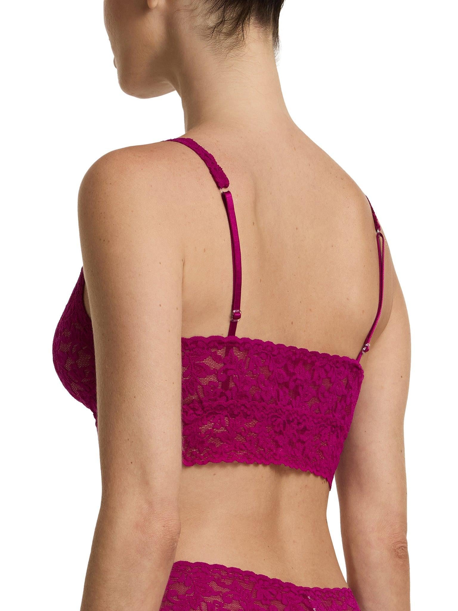 V-Neck Retro Lace Bralette From The Vine Red