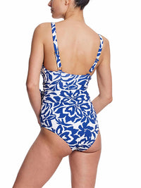 Wide Strap Wrap One Piece Swimsuit Poolside  Black Friday Sale