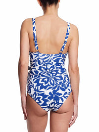 Wide Strap Wrap One Piece Swimsuit Poolside  Black Friday Sale