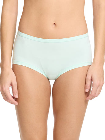 Crystal Clear Blue YourFit™ Boyshort - Front View On Model | Hanky Panky