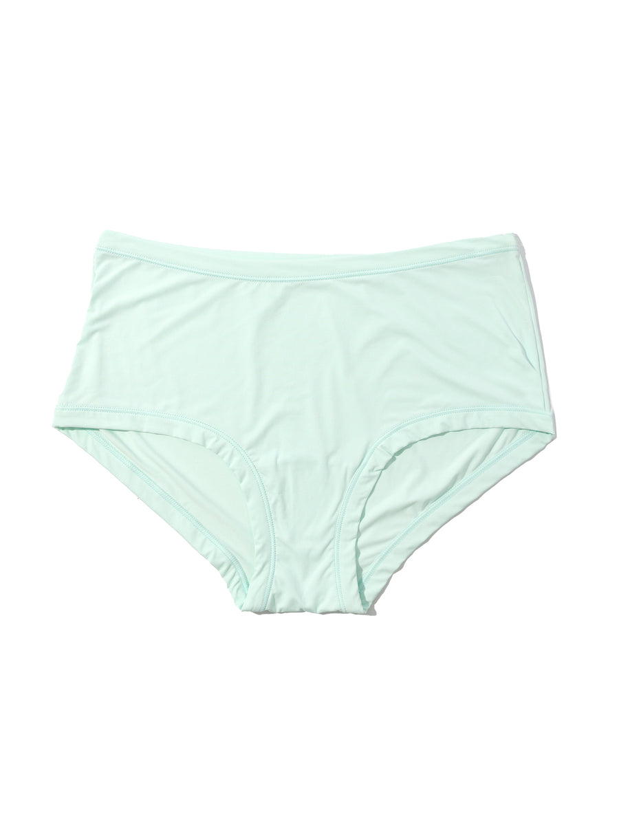 Crystal Clear Blue YourFit™ One Size Boyshort - Flat Lay Front | Hanky Panky