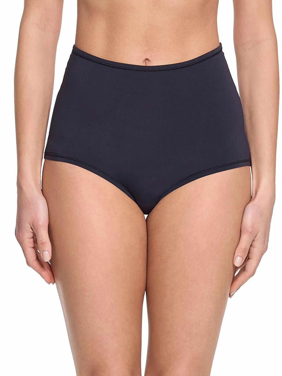 Black YourFit™ High Rise Boyshort - Front View, On Model | Hanky Panky