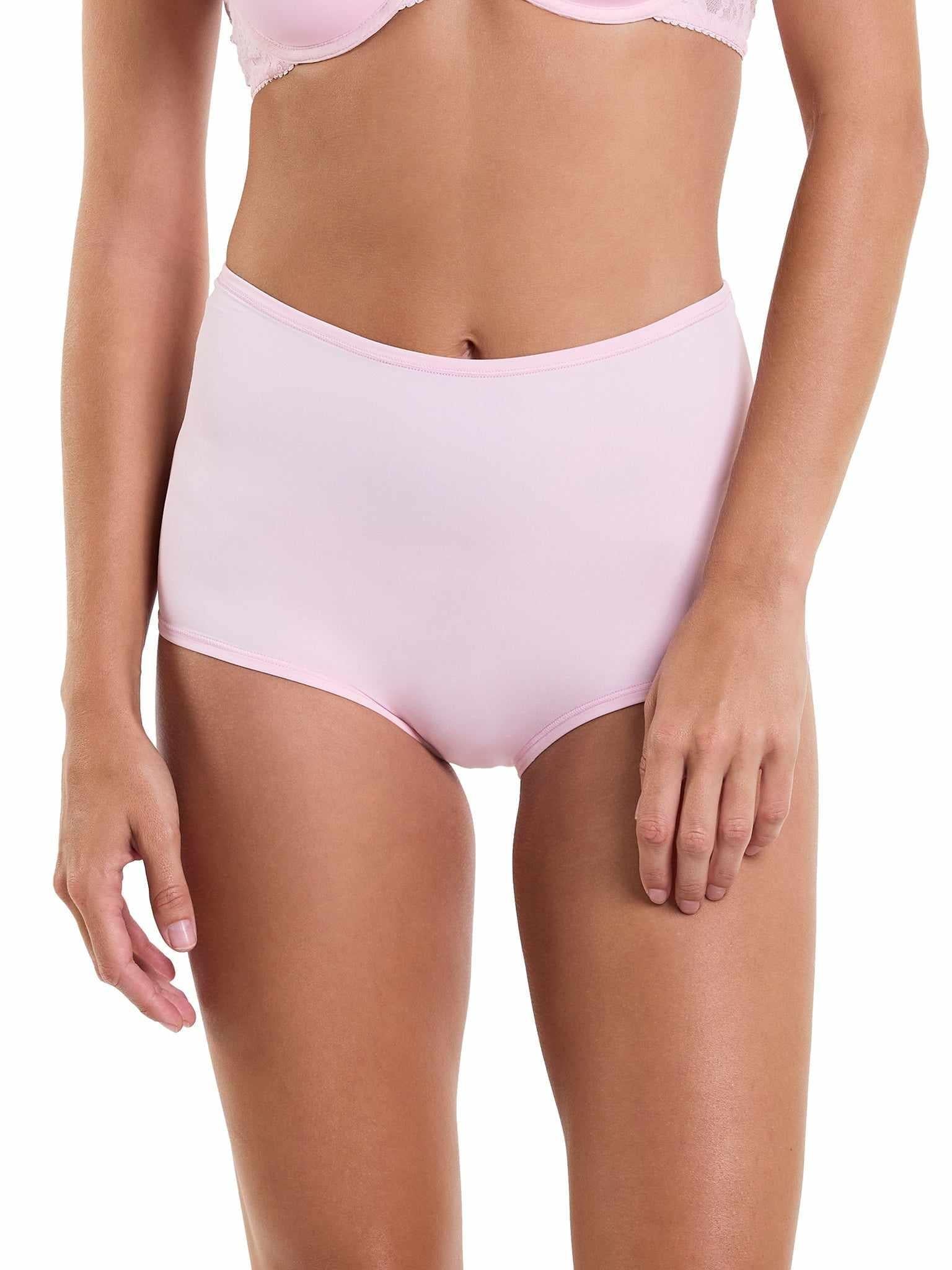 Bliss Pink YourFit™ High Rise Boyshort - Front View On Model | Hanky Panky