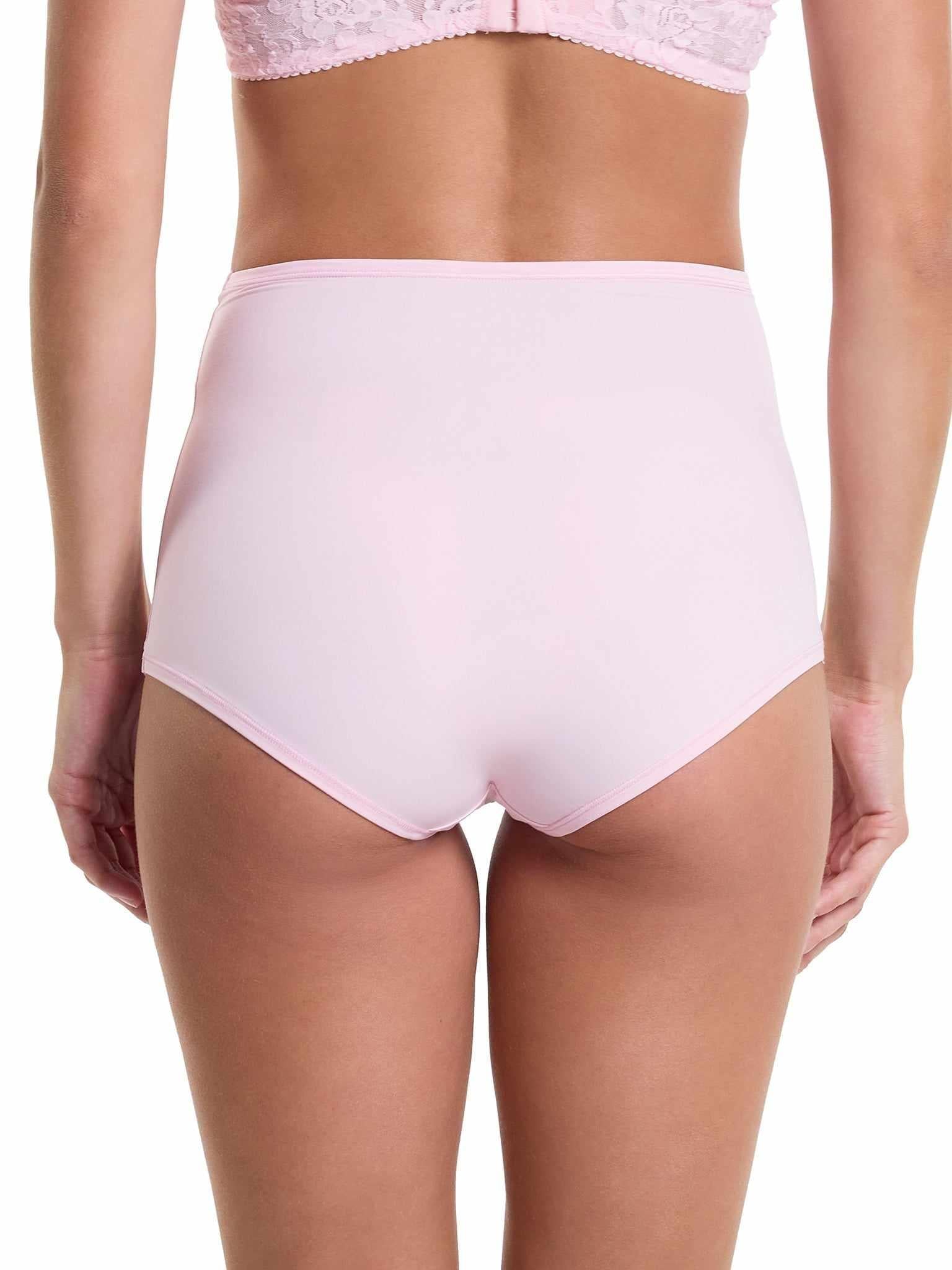 Bliss Pink YourFit™ High Rise Boyshort - Back View On Model | Hanky Panky