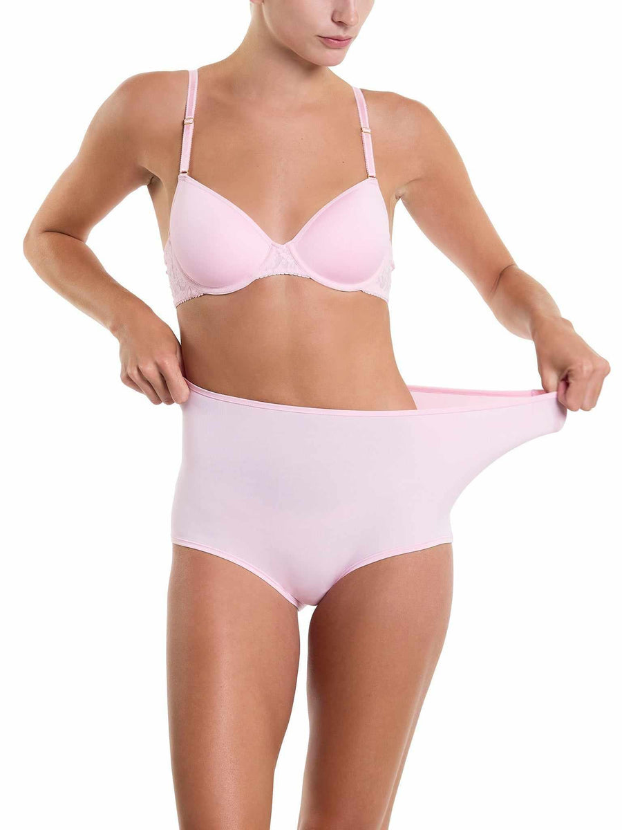 Bliss Pink YourFit™ High Rise Boyshort Stretch Demo On Model | Hanky Panky