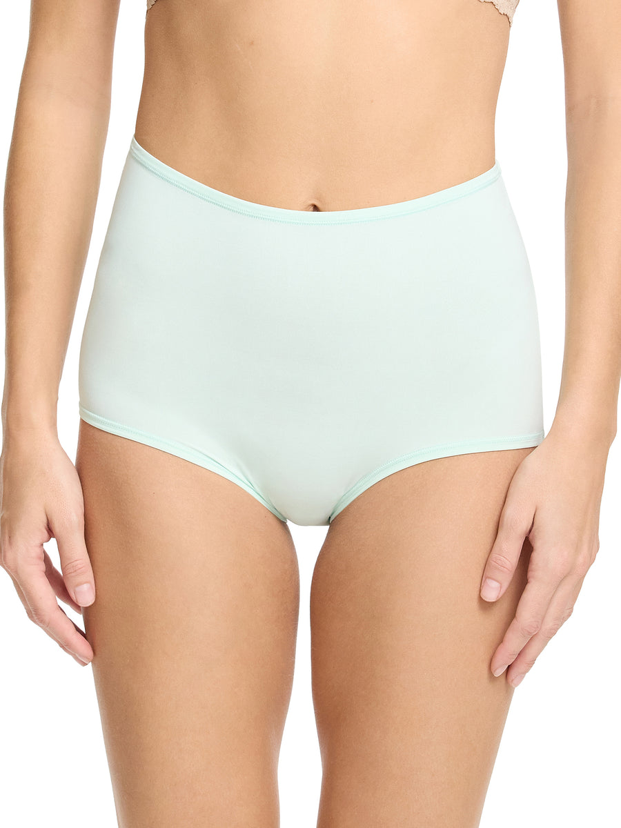 YourFit™ High Rise Boyshort in Crystal Clear Blue - Front View On Model | Hanky Panky