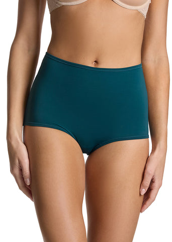 YourFit™ High Rise Boyshort Mountain Green - Front View On Model | Hanky Panky