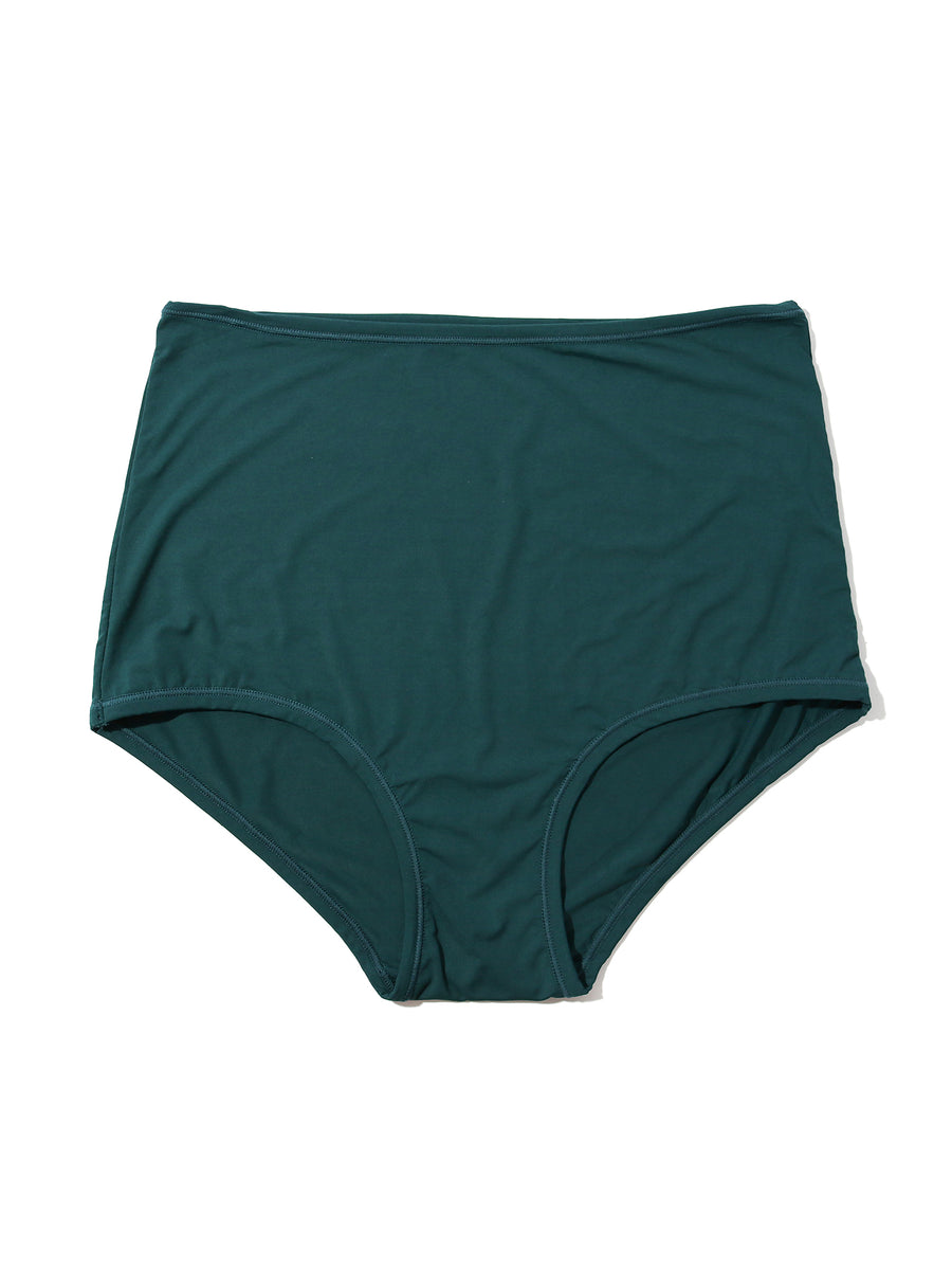 YourFit™ High Rise Boyshort Mountain Green - Flat Lay Front | Hanky Panky