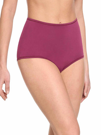 YourFit™ High Rise Boyshort Mulled Wine Red - Front On-Model View | Hanky Panky