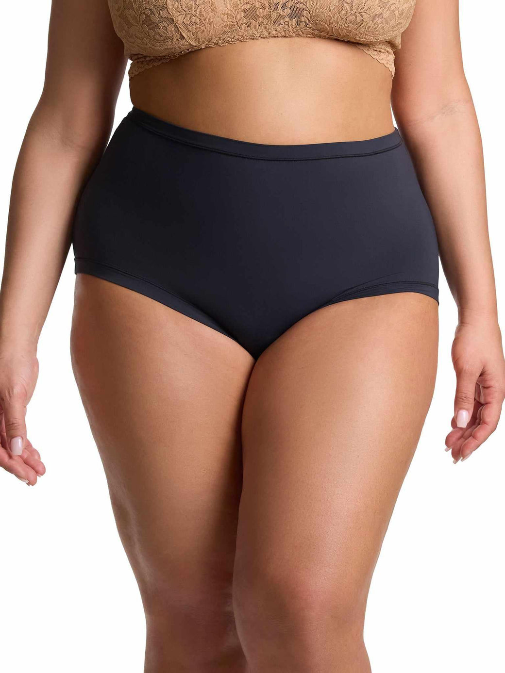 YourFit™ High Rise Thong Black