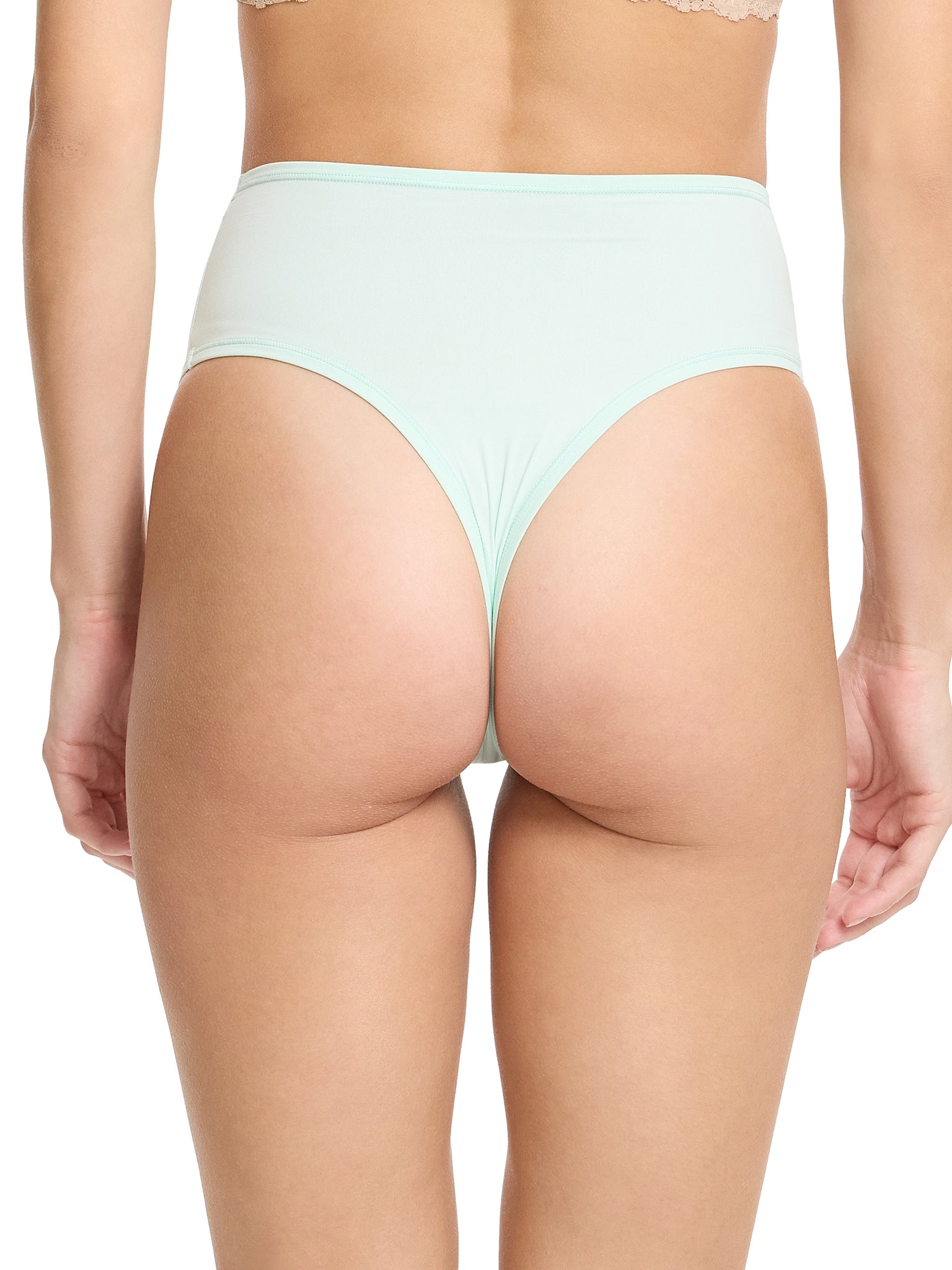 YourFit™ High Rise Thong Crystal Clear Blue