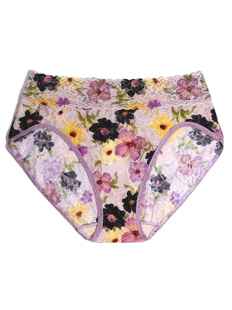 Printed Signature Lace® French Brief Pressed Pink