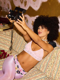 Signature Lace® Padded Triangle Bralette Bliss Pink