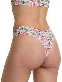 Bikini bottom with floral pattern on a white background