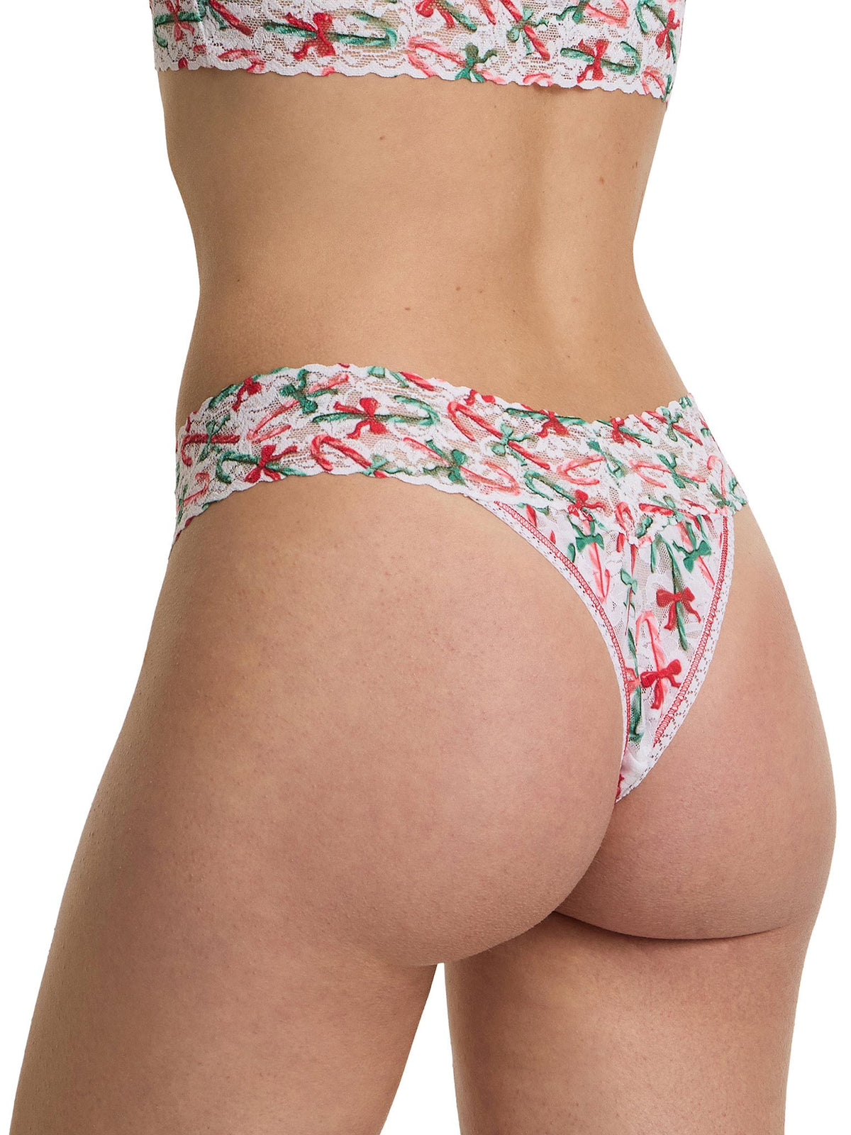 Bikini bottom with floral pattern on a white background