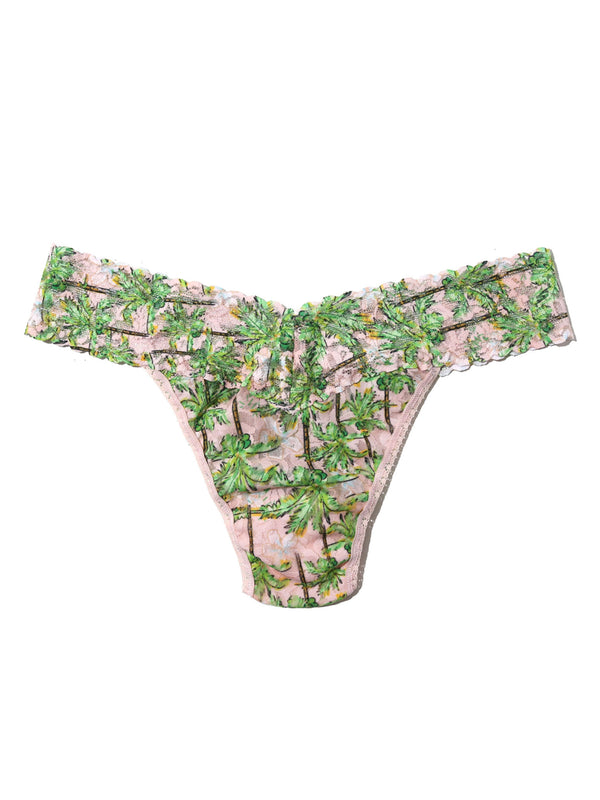 Floral patterned bikini bottom on a white background