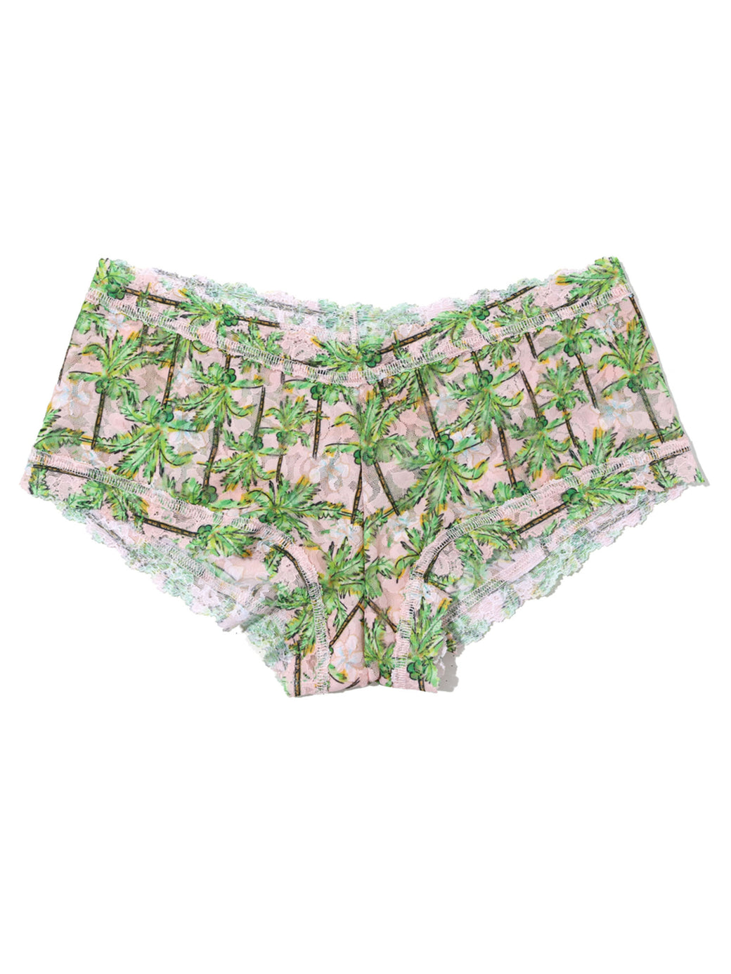 Floral patterned underwear on a white background