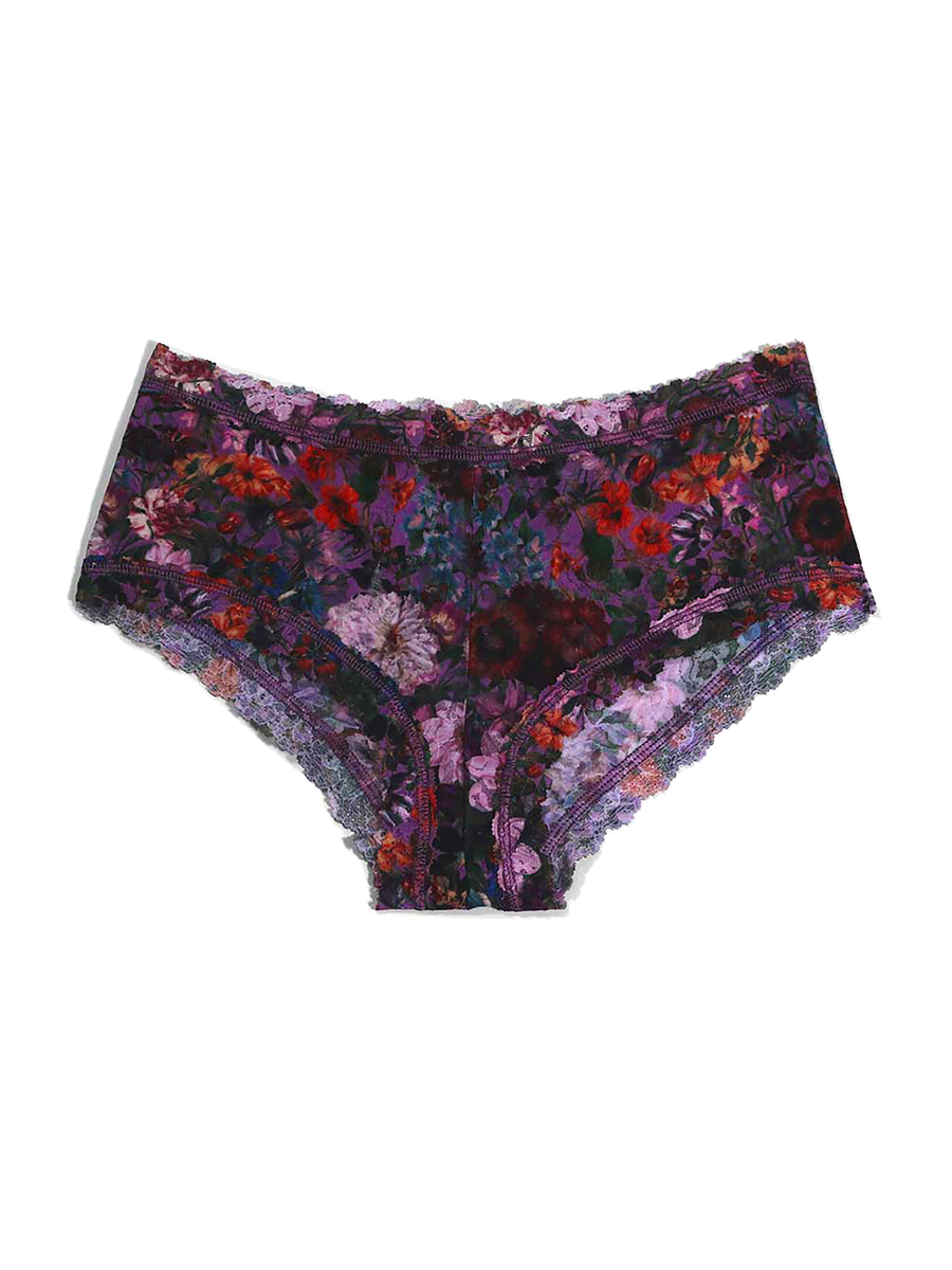 Printed Signature Lace® Boyshort Perennial Purple Floral