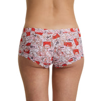 Printed Signature Lace® Boyshort With Love Red/Pink Sale