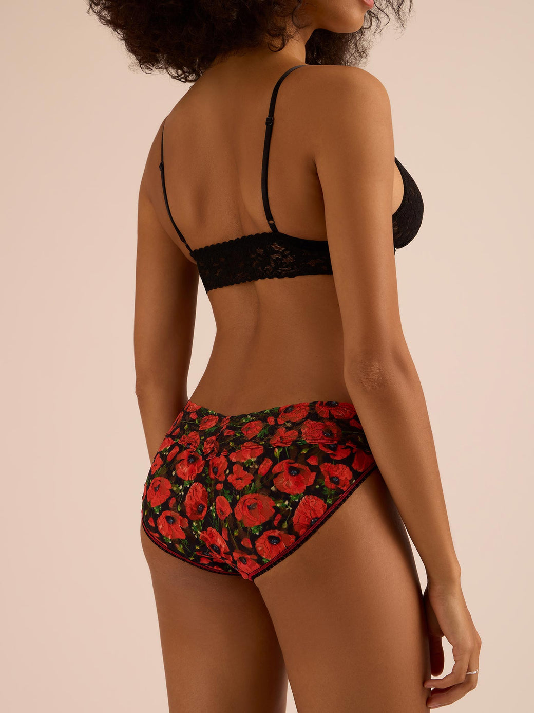 Printed Signature Lace® V-Kini Poppy Holiday - Red/Black