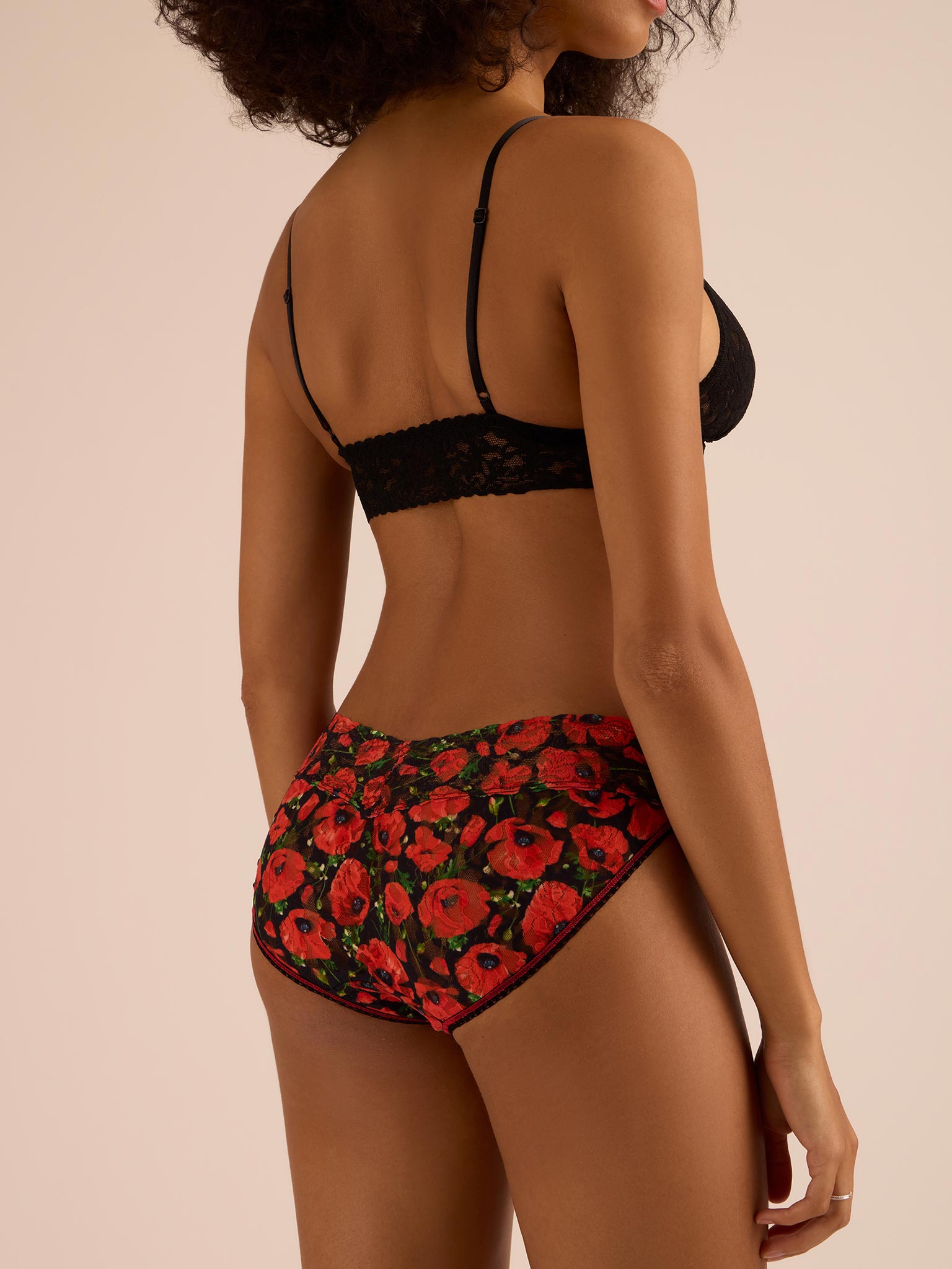 Printed Signature Lace® V-Kini Poppy Holiday - Red/Black