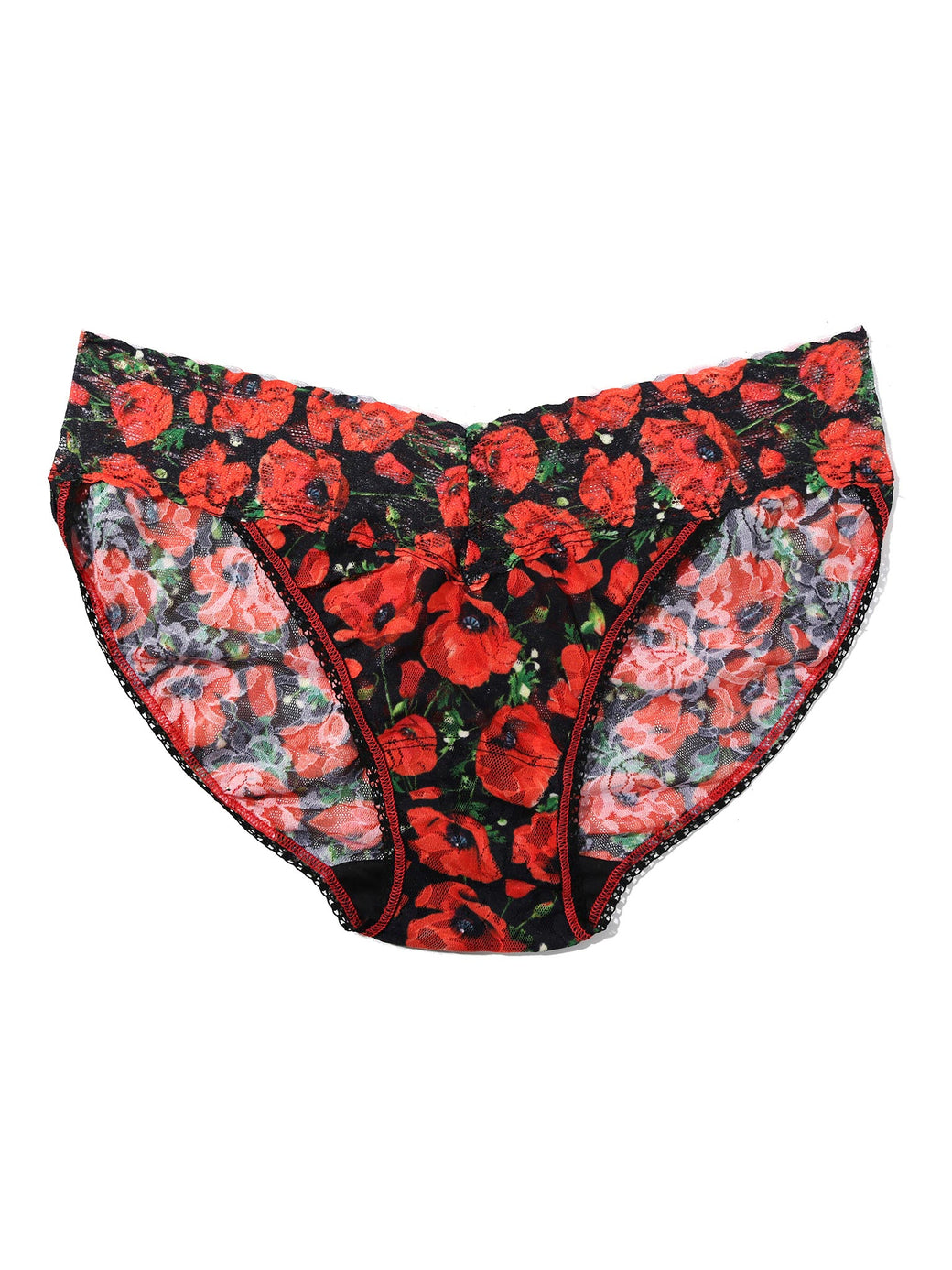 Printed Signature Lace® V-Kini Poppy Holiday - Red/Black