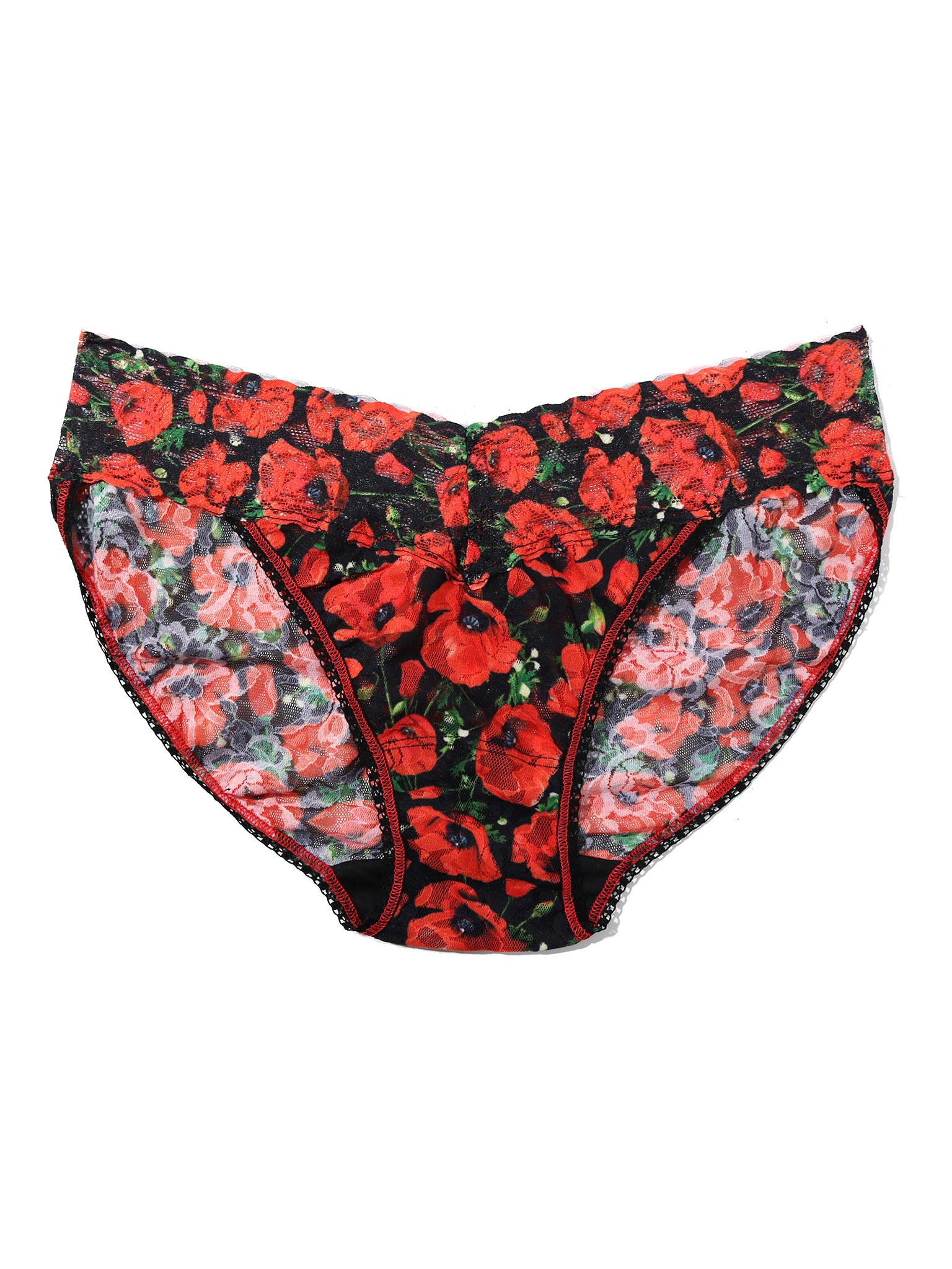 Printed Signature Lace® V-Kini Poppy Holiday - Red/Black