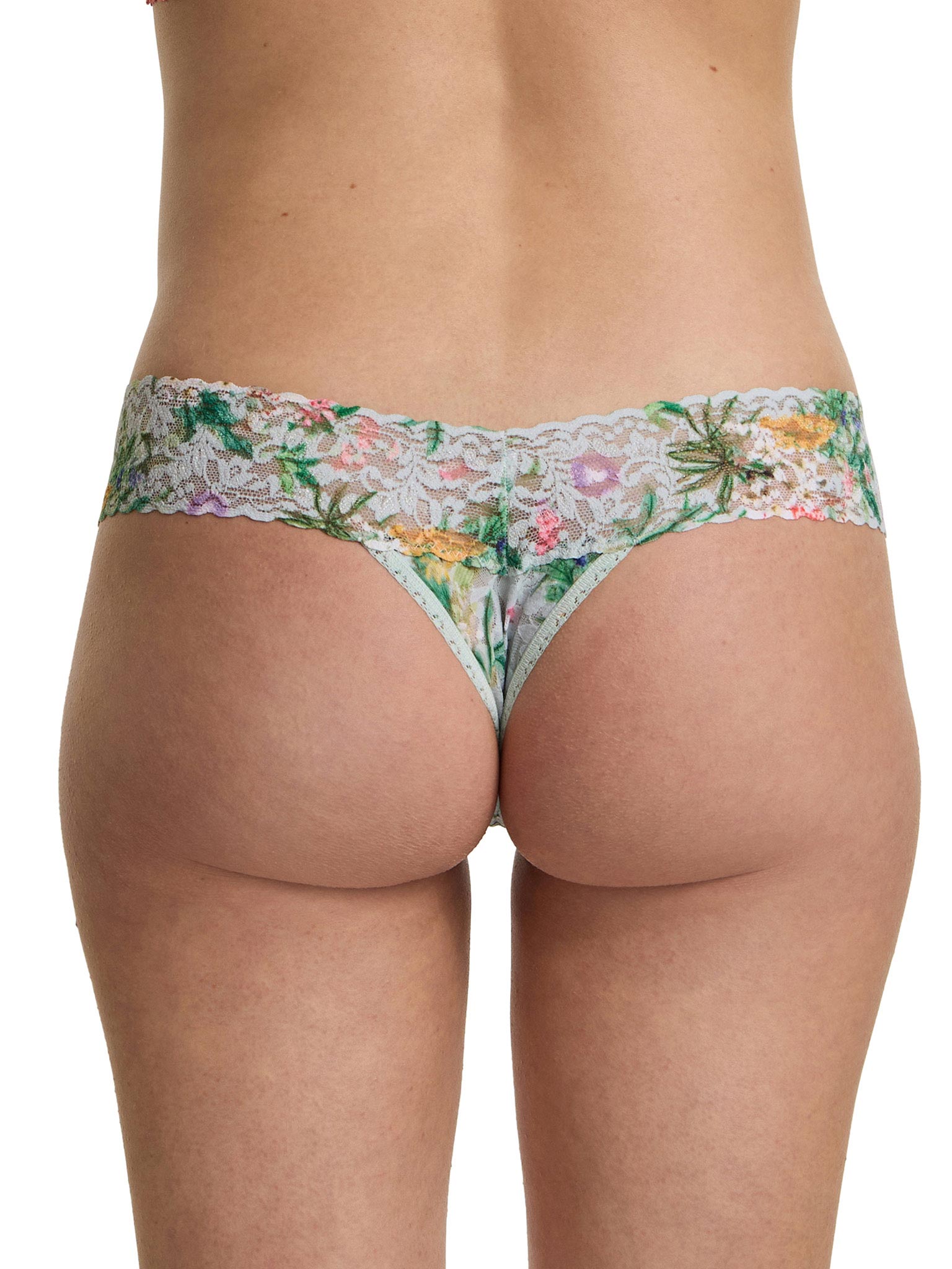4911® Printed Signature Lace® Low Rise Thong Floriculture Floral Print