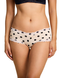 Supima® Cotton Printed Boyshort Poke A Dot Ivory