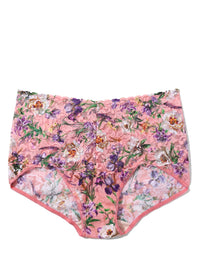 Floral-patterned underwear on a white background
