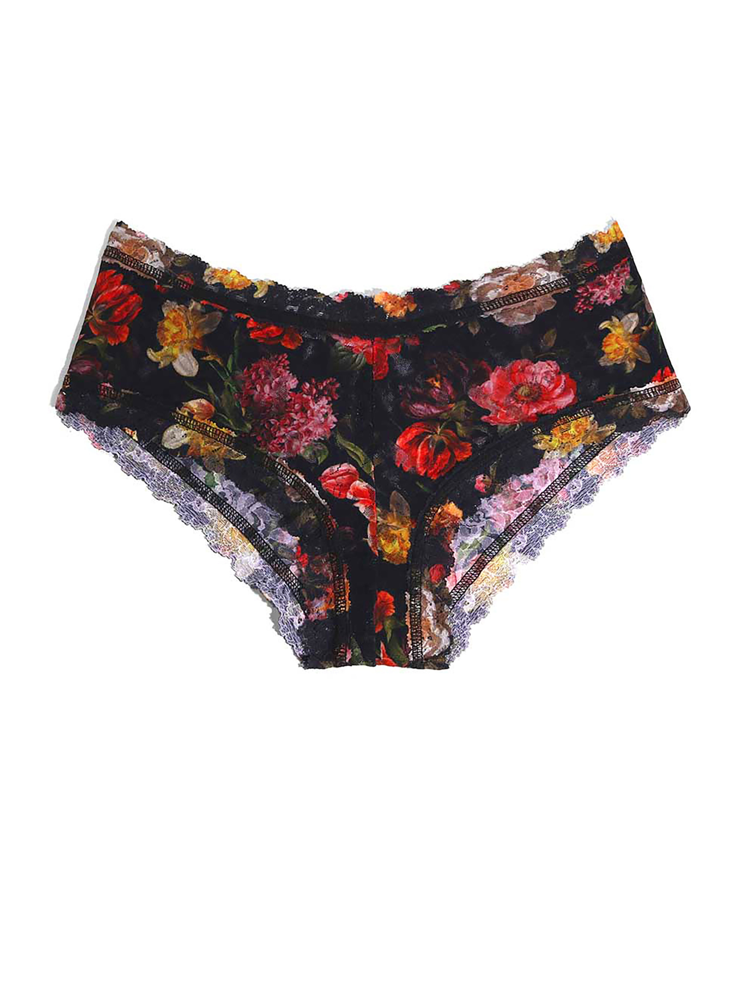 Printed Signature Lace® Boyshort Moonlit Black Floral