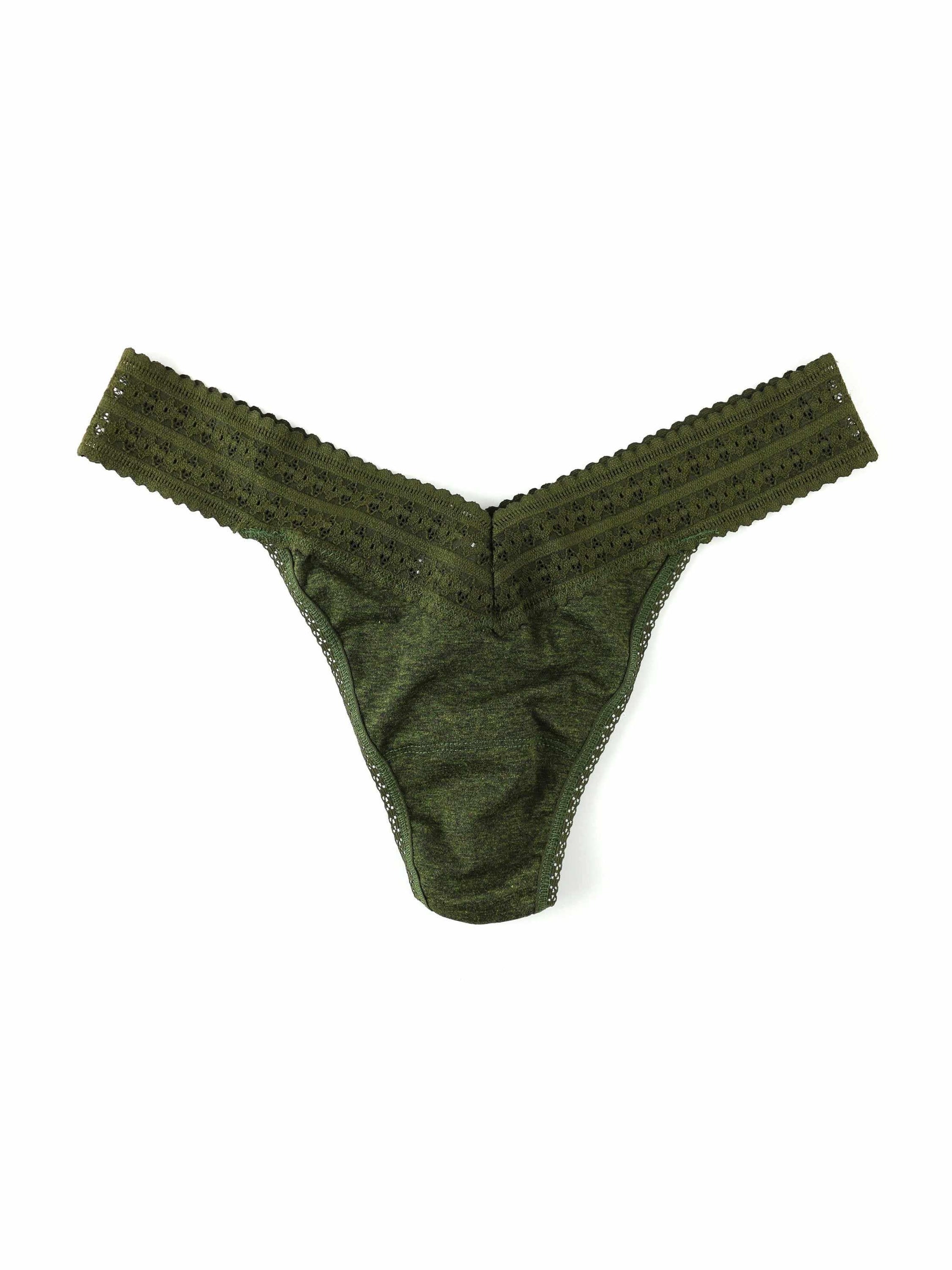 Dream Heather Original Rise Thong-ROSEMARY GREEN-Hanky Panky