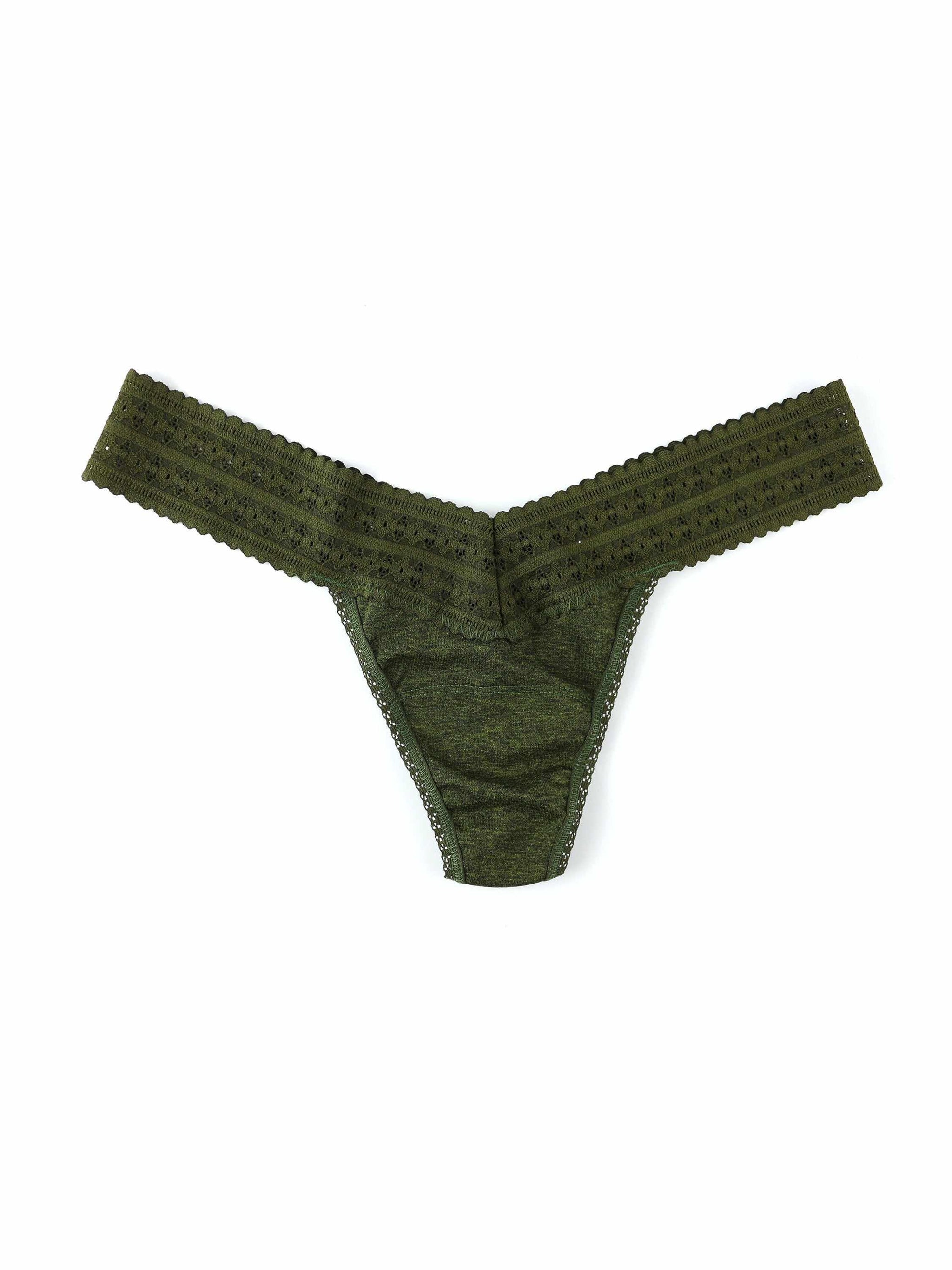 Dream Heather Low Rise Thong-ROSEMARY GREEN-Hanky Panky