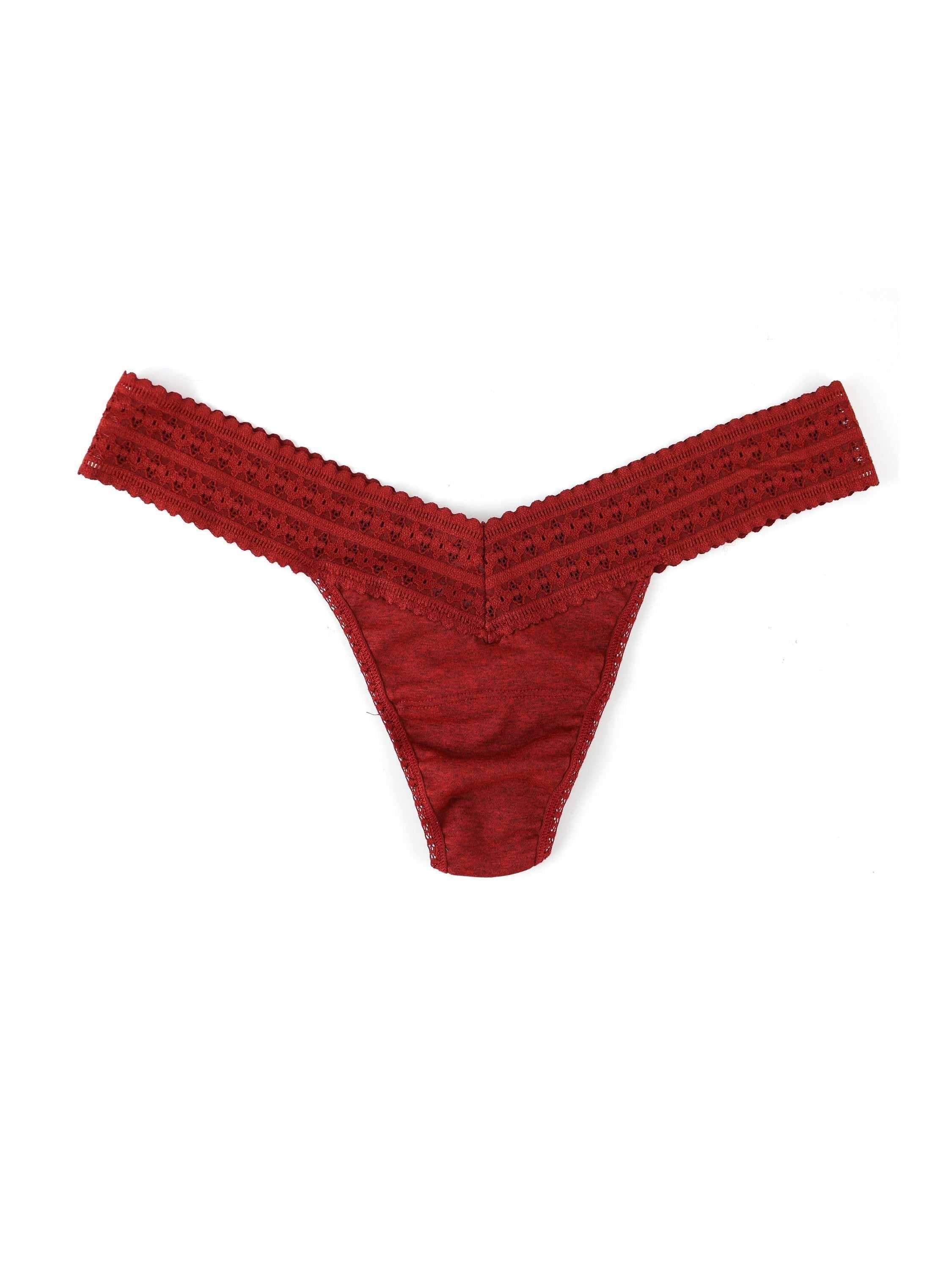 Dream Heather Low Rise Thong Exclusive-RHODES RED-Hanky Panky