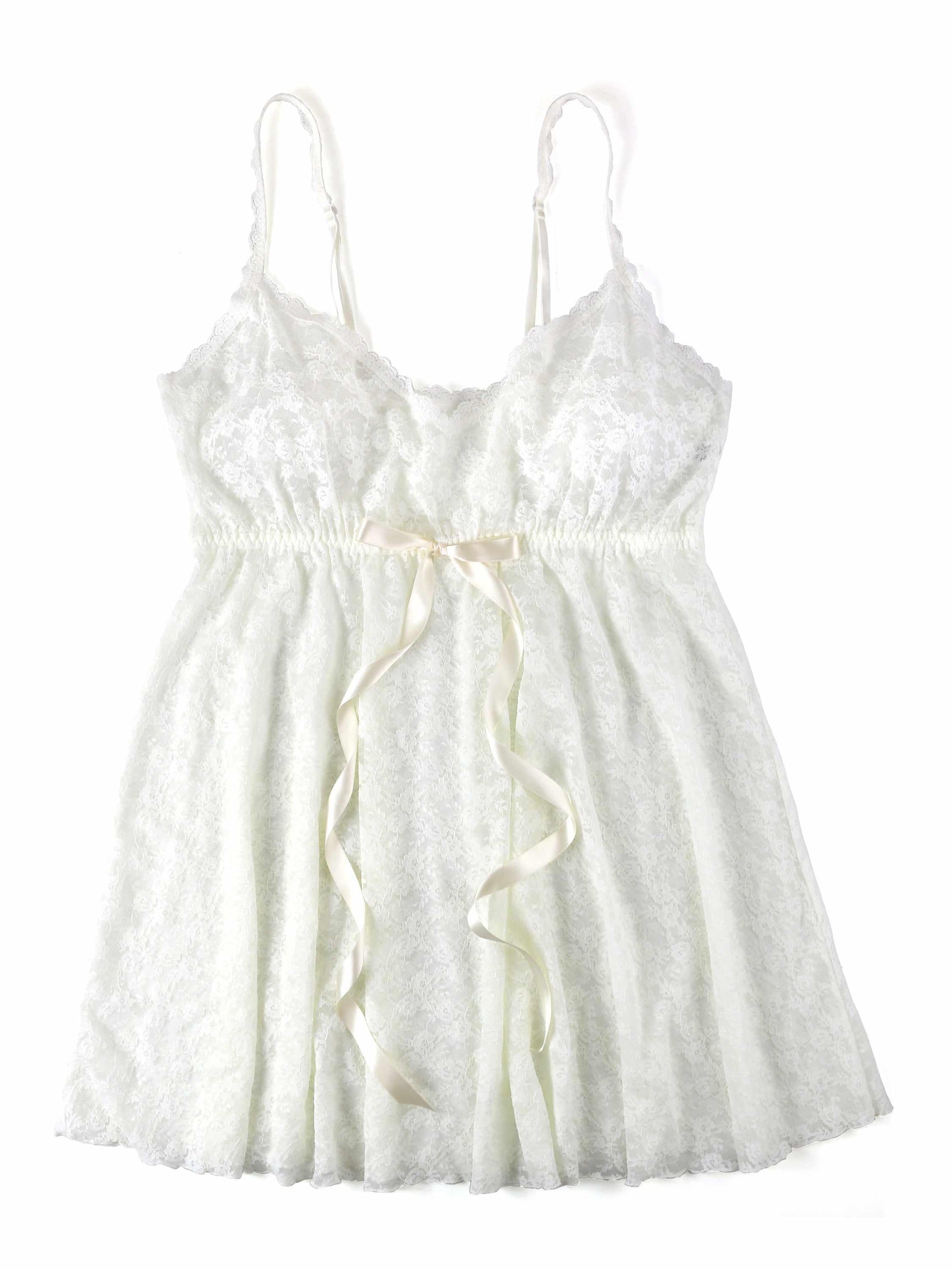 Peek-a-Boo Lace Babydoll with G-String