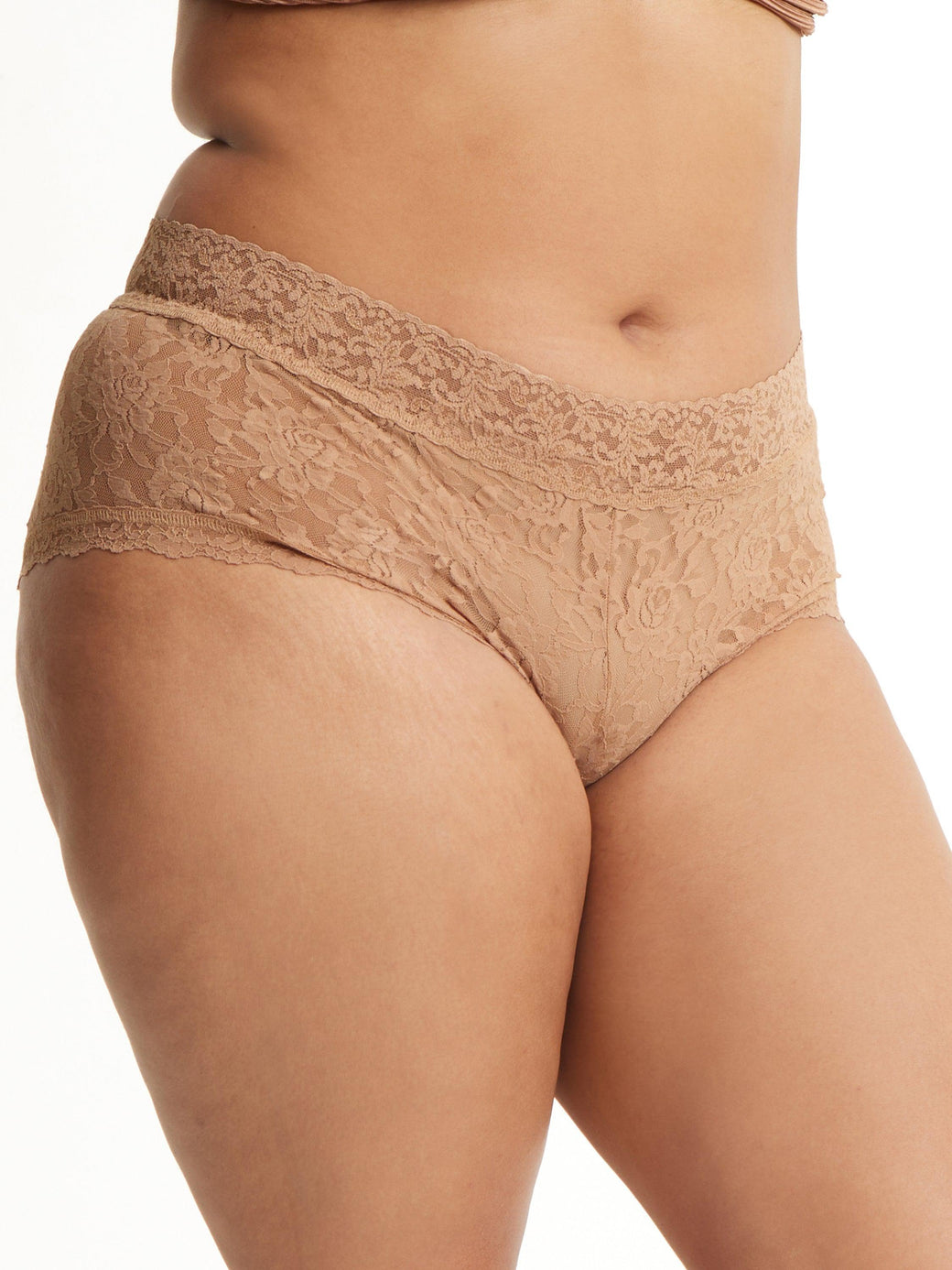 Plus Size Signature Lace® Boyshort Sun Tan Sale