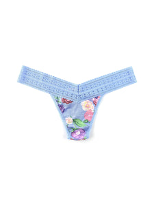 Printed DreamEase™ Low Rise Thong in Chatsworth House - Hanky Panky - Thumbnail View 1