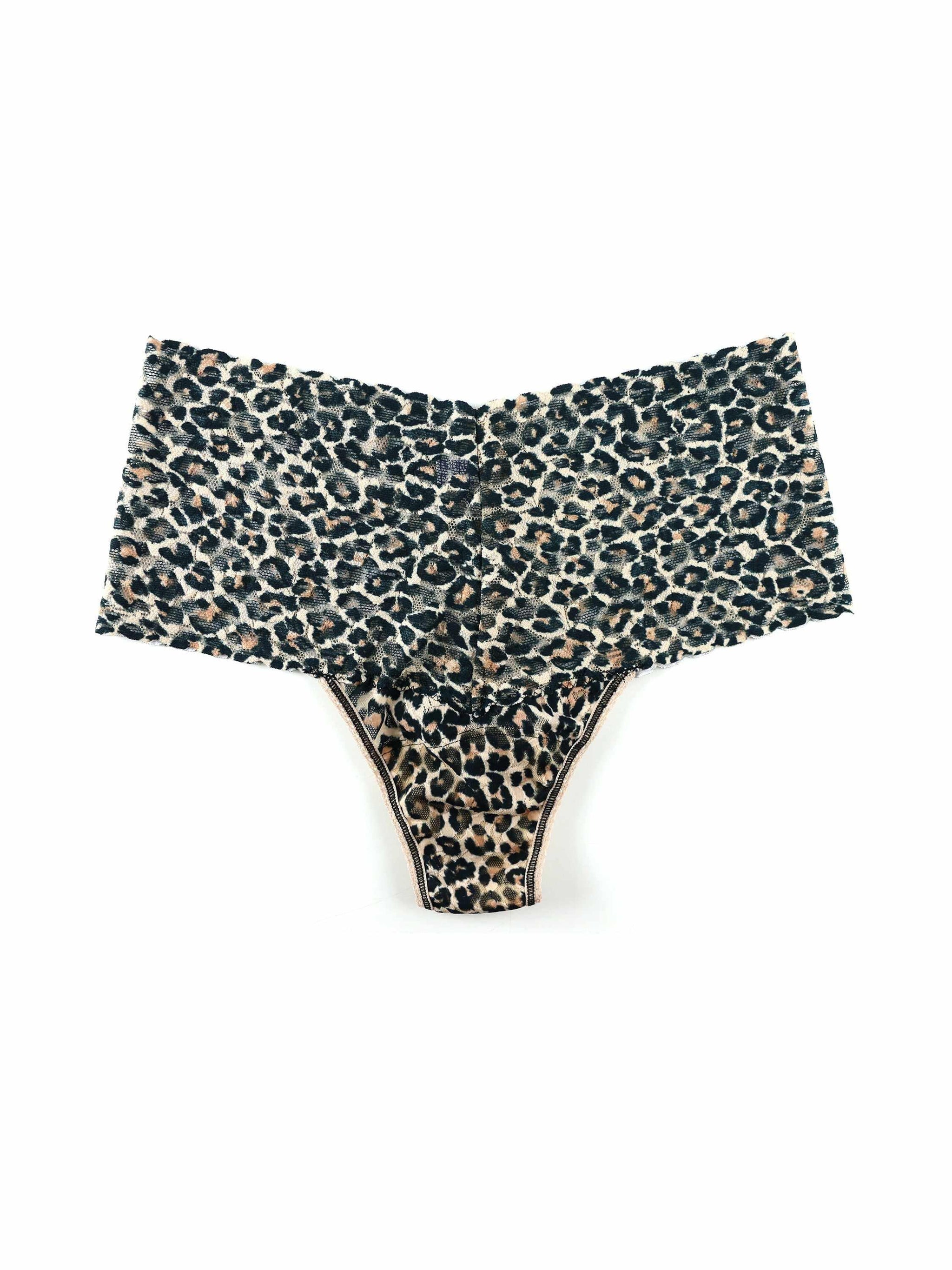 Printed Retro Lace Thong-CLASSIC LEOPARD-Hanky Panky