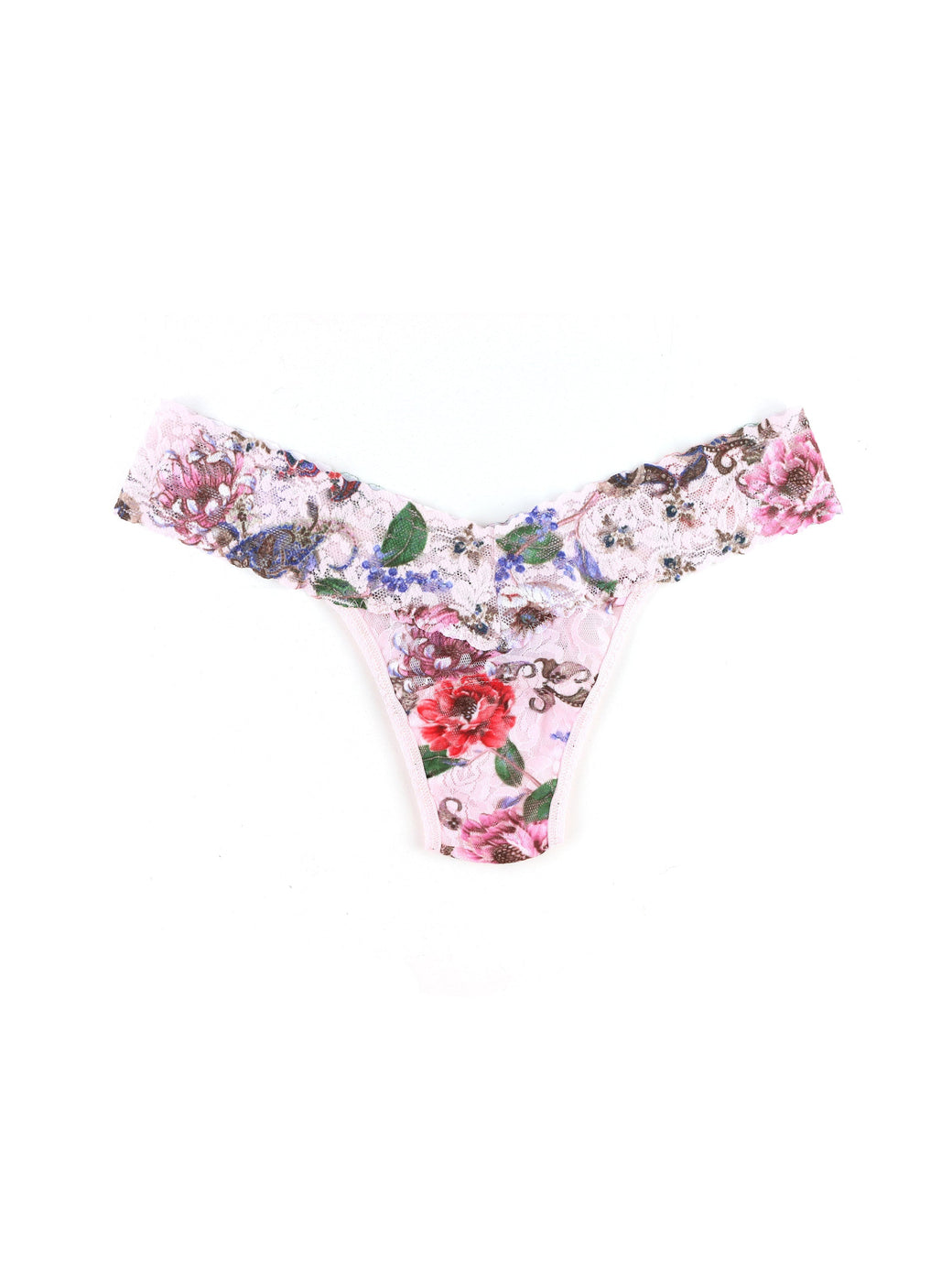 Printed Signature Lace Low Rise Thong Highgrove Gardens Sale