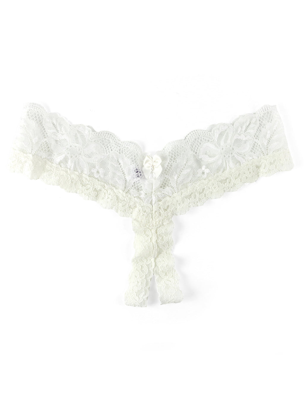 Victoria Lace Crotchless Thong | Hanky Panky